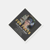 Fact Modern Graduate Foto Graduate Party Serviette (Ecke)