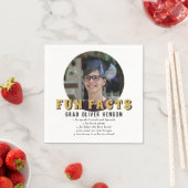 Fact Modern Graduate Foto Graduate Party Serviette (Beispiel)