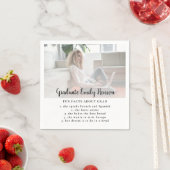 Fact Simple Graduate Foto Graduate Party Serviette (Beispiel)