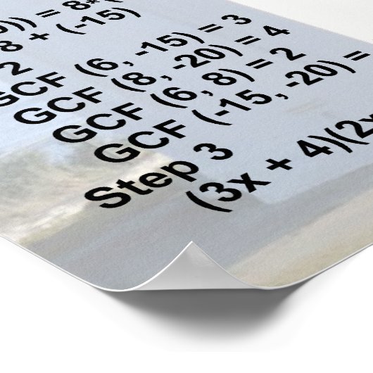 Factoring Quadratics Poster (Ecke)