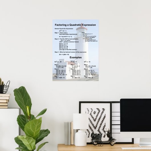 Factoring Quadratics Poster (Heimbüro)