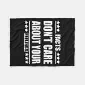 Facts Don't Care About Your Feelings  Fleecedecke (Vorderseite (Horizontal))