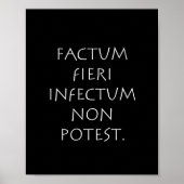 Factum fieri infectum non potest poster (Vorne)