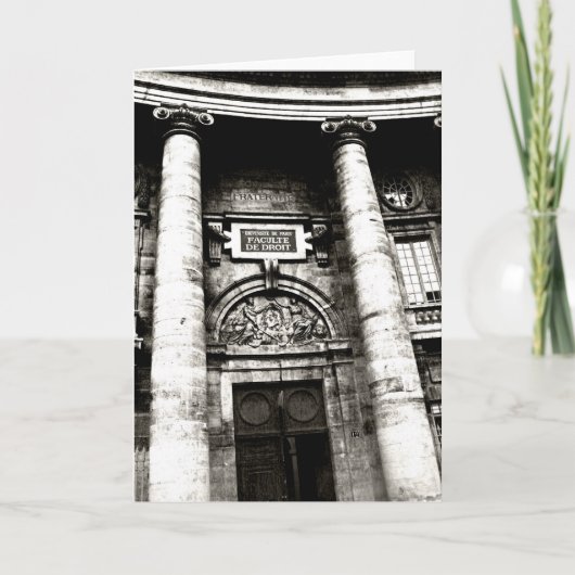 Faculté de droit Facade Karte (Vorderseite)