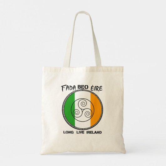 "Fada Beo Éire/Long Live Ireland" Tragetasche (Rückseite)