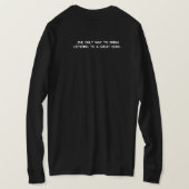 Fade 2 Black Dark Long Sleeve Hoodie T-Shirt (Design Rückseite)
