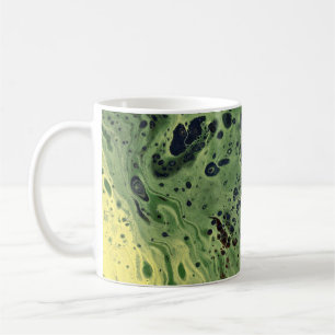 Fade Away 3 Fett Gelb Grün Abstrakte Tasse