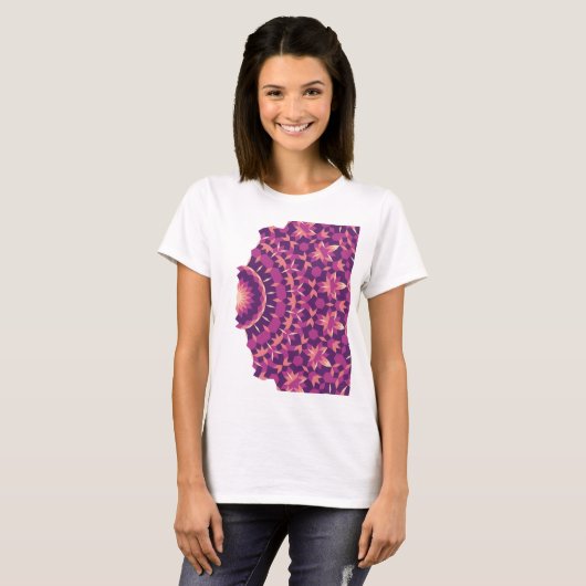 Fade Away Tiling Pattern T-Shirt (Vorne ganz)