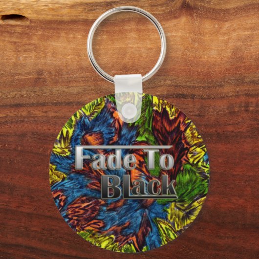 Fade in die schwarze Schlüsselkette Schlüsselanhänger (Vorderseite)