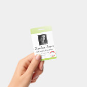 Fade Lime Green ID Card (Vertikal/Portrait) Ausweis (Handheld)