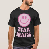 Fade oder Braid Gender-Reveal Retro Team Braids T-Shirt (Vorderseite)