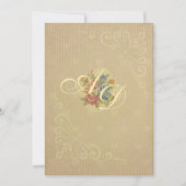 Fade pastellrosa beige Vintage Rose Hochzeit Einladung (Vorderseite)