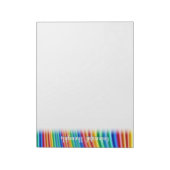 Fade Rainbow Notepad Farbige Gedanken Design Notizblock (Rotiert)