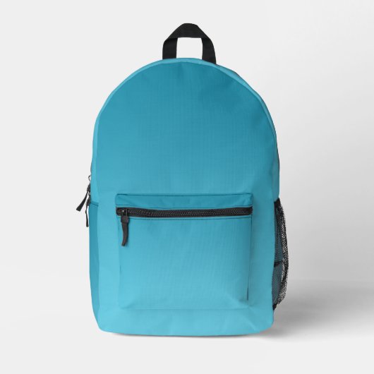 Fade Sky Blue Backpack Bedruckter Rucksack (Vorderseite)
