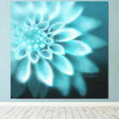 Fade to Black Dahlia Acrylic Print Triptych Leinwanddruck (Insitu (Holzboden))