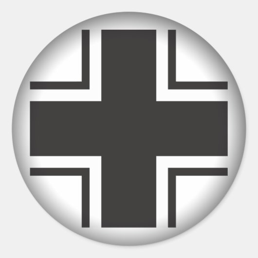 Fade to Black Round Stickers - Luftwaffe Weltkrieg (Vorderseite)