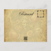 Fade to Grace - Gotisches Barock Feiertagspostkarte (Rückseite)