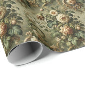 Fade to Grace - Gotisches Barock Geschenkpapier (Rolleneckpunkt)