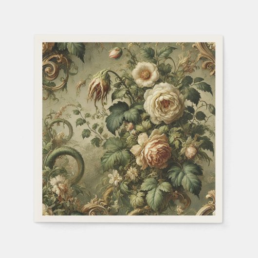 Fade to Grace - Gotisches Barock Serviette (Vorderseite)