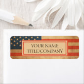 Faded American Flag Company Name  (Insitu)