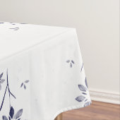 Faded Blue and White Floral Pattern Tischdecke (Beispiel)