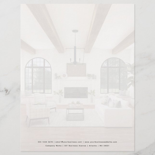 Faded Business Photo Professional Letterhead Briefbogen (Vorderseite)