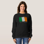 Faded Distressed Irish Flag Ireland Flag Sweatshirt (Vorne ganz)