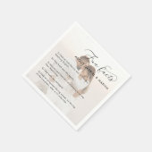 Faded Foto Script Fun Fakten Neuerscheinungen Hoch Serviette (Ecke)