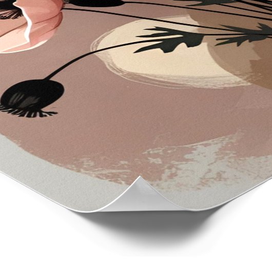 Faded Garden Whispers Poster (Ecke)