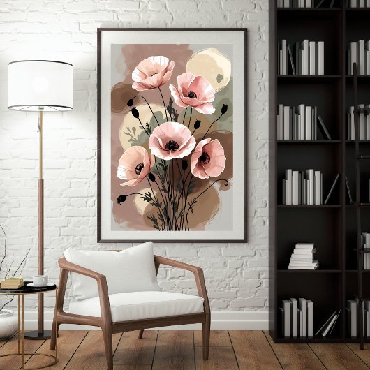 Faded Garden Whispers Poster