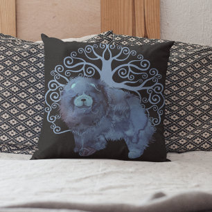 FADED GENES Chow Tree of Life Kissen