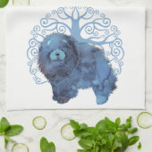 FADED GENES Chow TREE OF LIFE Kitchen Handtuch (Gefaltet)