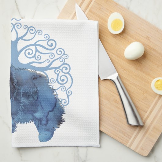 FADED GENES Chow TREE OF LIFE Kitchen Handtuch (Viertel Falte)