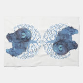 FADED GENES Chow TREE OF LIFE Kitchen Handtuch (Horizontal)