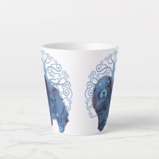 FADED GENES Chow Tree of Life latte Milchtasse (Vorderseite)