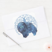 FADED GENES Chow Tree of Life Quadratischer Aufkleber (Umschlag)