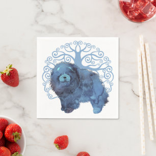 FADED GENES Chow Tree of Life Serviette