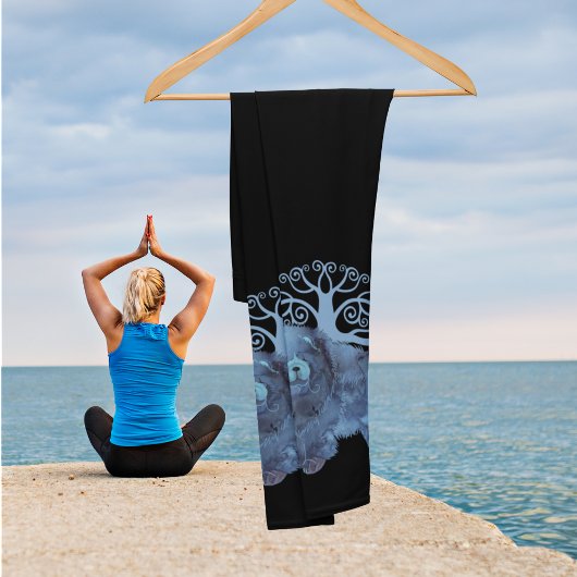 FADED GENES Chow TREM OF LIFE Black Leggings