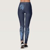 FADED GENES Chow TREM OF LIFE NAVY Leggings (Rückseite)
