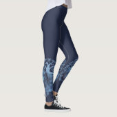 FADED GENES Chow TREM OF LIFE NAVY Leggings (Rechts)