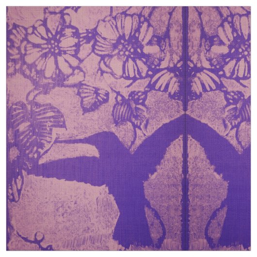 Faded Lavender Hummingbirds Fabric Stoff (Muster)