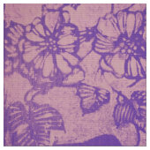 Faded Lavender Hummingbirds Fabric Stoff (Nahaufnahme)