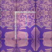 Faded Lavender Hummingbirds Fabric Stoff (Kachel)