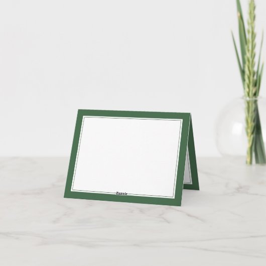 Faded Monogram Chic Green Personal Beruflich (Rückseite)
