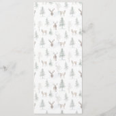 Faded Pine Tree and Deh Christmas Dinner Menükarte (Rückseite)