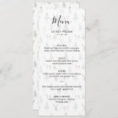 Faded Pine Tree and Deh Christmas Dinner Menükarte (Vorne/Hinten)