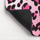 Faded Pink Fantasy Leopard Spots Muster Mousepad (Ecke)
