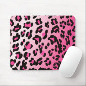 Faded Pink Fantasy Leopard Spots Muster Mousepad (Mit Mouse)