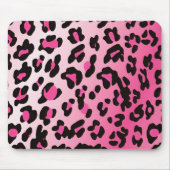 Faded Pink Fantasy Leopard Spots Muster Mousepad (Vorne)