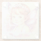 Faded Purple little Fairy Glasuntersetzer (Rückseite)